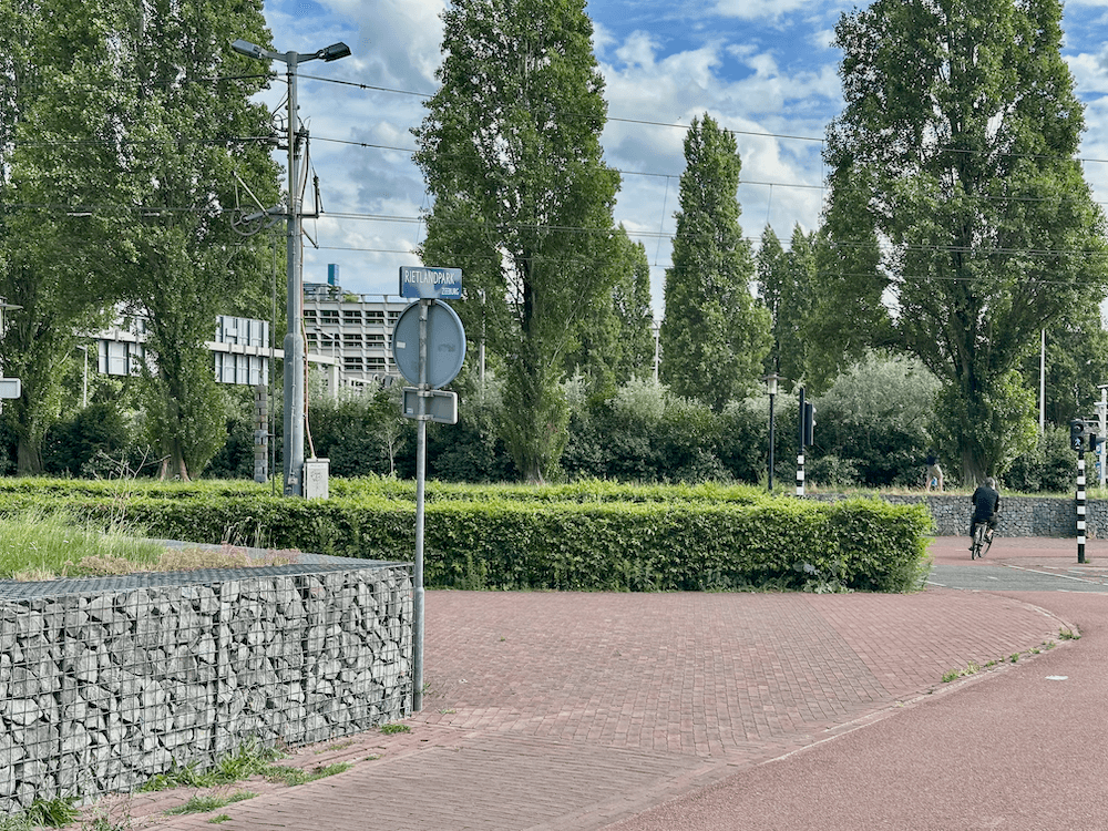 Schanskorven in het Rietlandpark